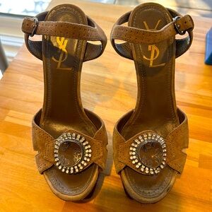 YSL leather sandals
